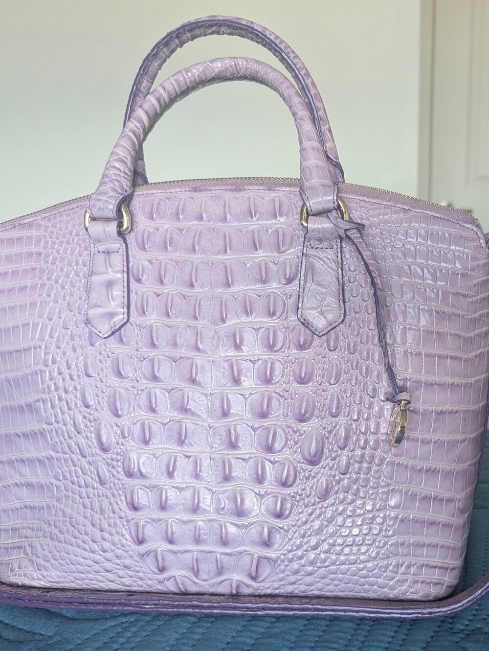 BRAHMIN DUXBURY SATCHEL LAVENDER